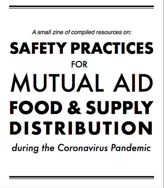 Image of title page, with zine title in black text font. 